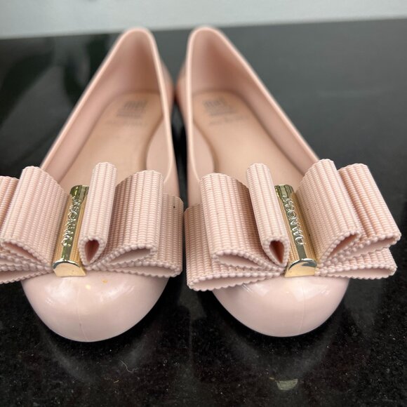 Melissa + Jason Wu Women's Ultra Girl Fab Bow Flats Blush Pink Size US12 - Picture 3 of 10
